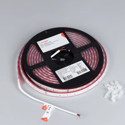 Лента светодиодная герметичная RTW-PFS-B60-13mm 24V Green (14.4 W/m, IP68, 5060, 5m) (Arlight, -)