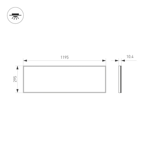 Панель IM-S300x1200-40W White6000 (WH, 120 deg, 230V) (Arlight, IP40 Металл, 3 года)