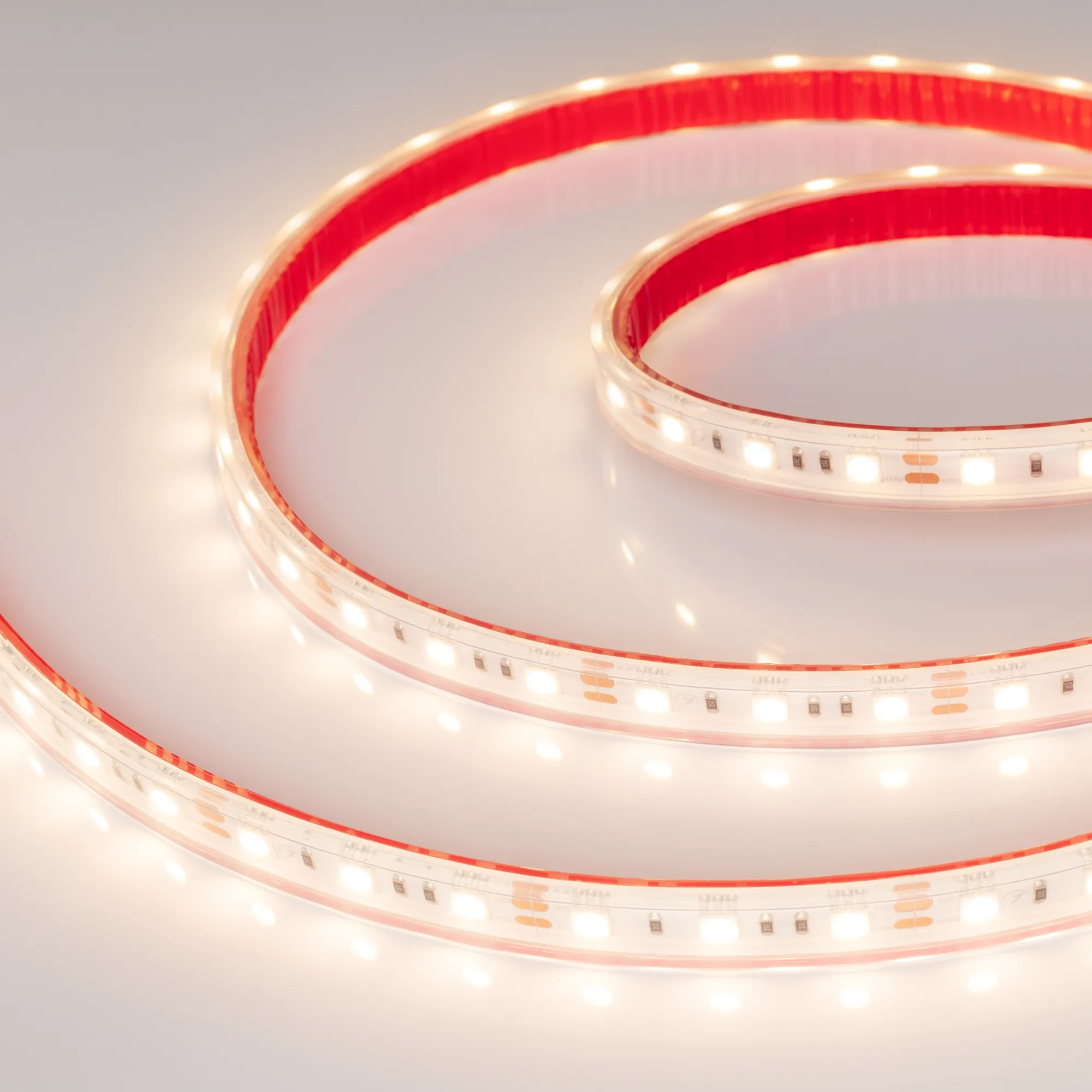 Лента светодиодная герметичная RTW-PS-B60-12mm 12V Warm3000 (14.4 W/m, IP67, 5060, 5m) (Arlight, 14.4 Вт/м, IP67) - изображение товара