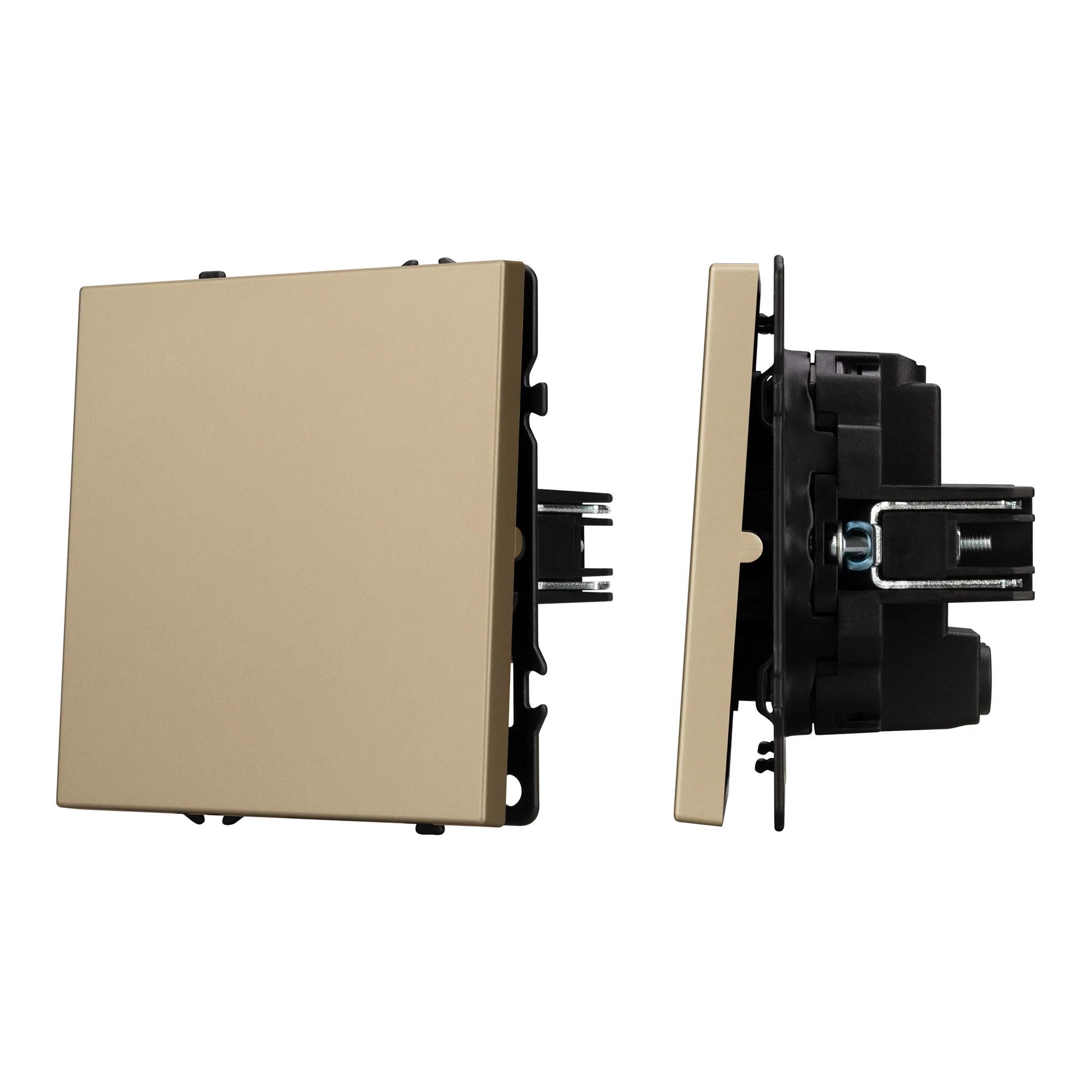 Механизм выключателя одноклавишный перекрёстный SWT-NOBE-MKX1-SFPL-GD (230V, 10A) (Arlight, -) - изображение товара