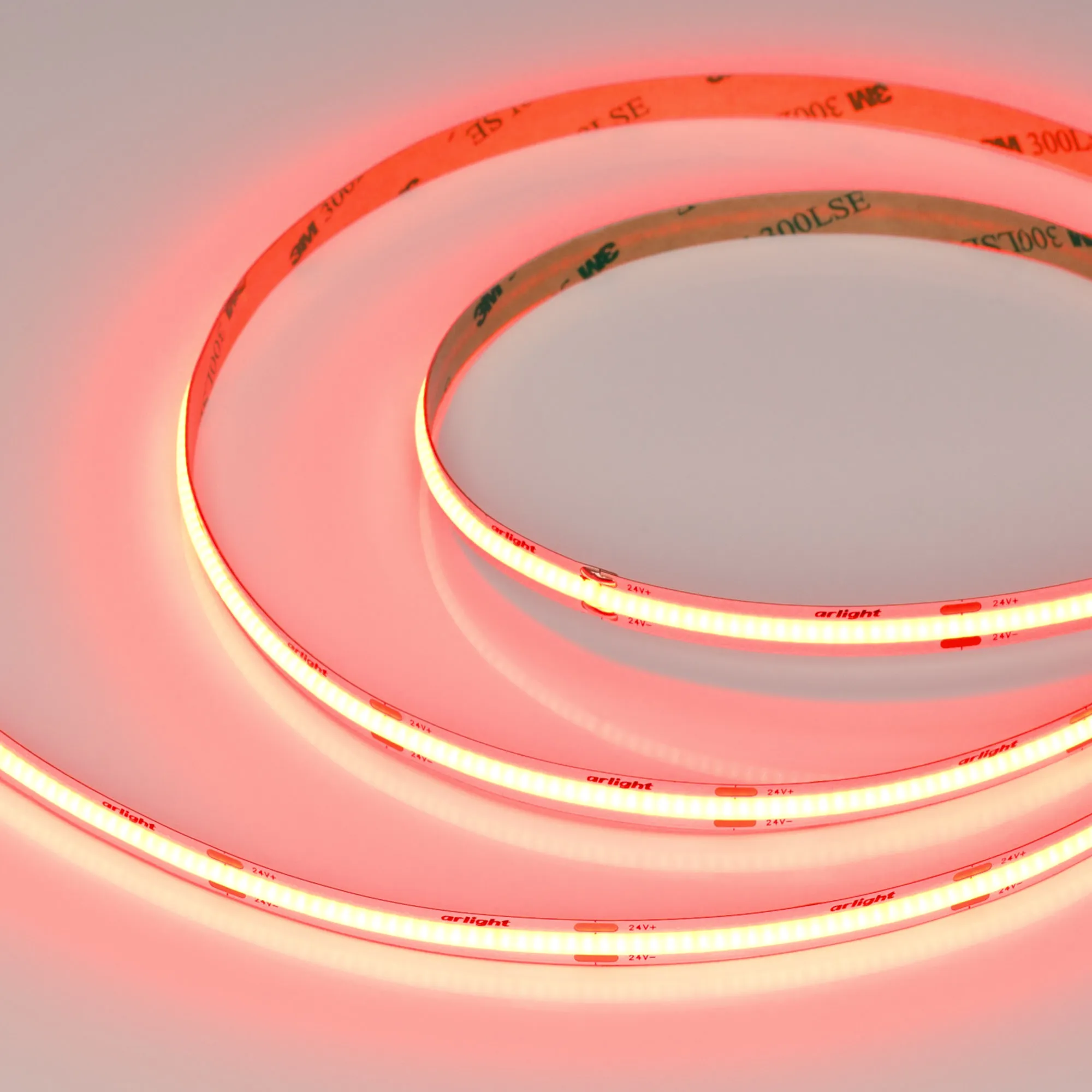 Лента светодиодная COB-X480-8mm 24V Red (8 W/m, IP20, 5m) (Arlight, -)