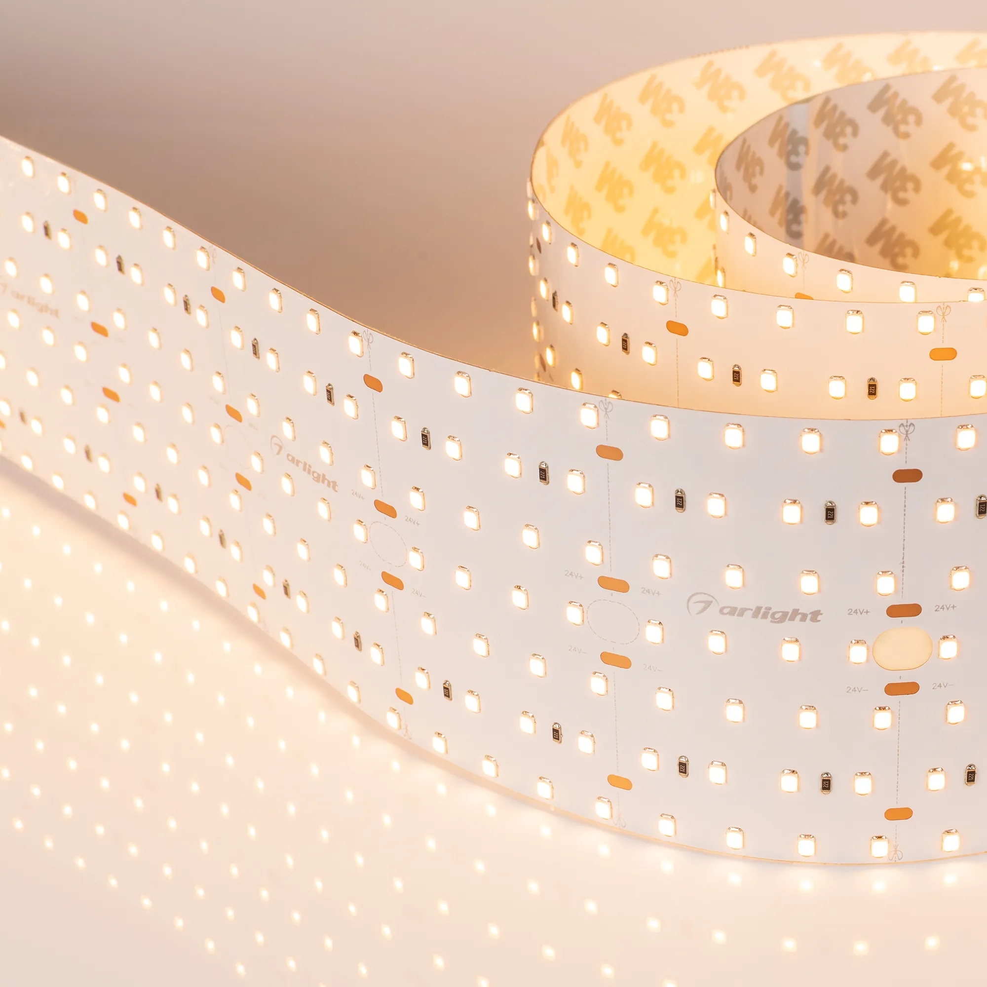 Лента светодиодная S2-A560-85mm 24V Warm3000 (40 W/m, IP20, 2835, 2.5m) (Arlight, Открытый) - изображение товара